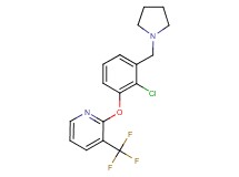 2-[2-chloro-3-(pyrrolidin-1-ylmethyl)phenoxy]-3-(trifluoromethyl)pyridine