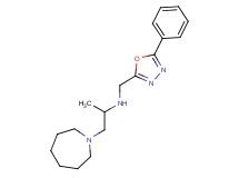 (2-azepan-1-yl-1-methylethyl)[(5-phenyl-1,3,4-oxadiazol-2-yl)methyl]amine
