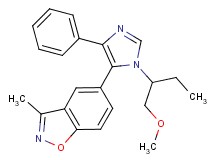 5-{1-[1-(methoxymethyl)propyl]-4-phenyl-1H-imidazol-5-yl}-3-methyl-1,2-benzisoxazole