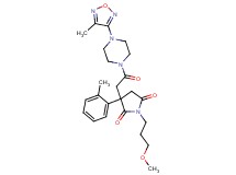 1-(3-methoxypropyl)-3-{2-[4-(4-methyl-1,2,5-oxadiazol-3-yl)-1-piperazinyl]-2-oxoethyl}-3-(2-methylphenyl)-2,5-pyrrolidinedione