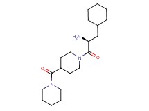 (2S*)-3-cyclohexyl-1-oxo-1-[4-(1-piperidinylcarbonyl)-1-piperidinyl]-2-propanamine