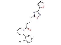 3-(2-furyl)-5-{4-[2-(2-methylphenyl)pyrrolidin-1-yl]-4-oxobutyl}-1,2,4-oxadiazole