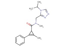 N-[(4-isopropyl-4H-1,2,4-triazol-3-yl)methyl]-N,2-dimethyl-3-phenyl-2-cyclopropene-1-carboxamide