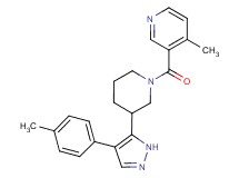 4-methyl-3-({3-[4-(4-methylphenyl)-1H-pyrazol-5-yl]piperidin-1-yl}carbonyl)pyridine