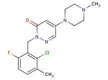 2-(2-chloro-6-fluoro-3-methylbenzyl)-5-(4-methyl-1-piperazinyl)-3(2H)-pyridazinone