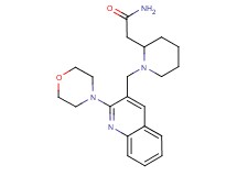 2-{1-[(2-morpholin-4-ylquinolin-3-yl)methyl]piperidin-2-yl}acetamide