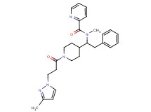 N-methyl-N-(1-{1-[3-(3-methyl-1H-pyrazol-1-yl)propanoyl]-4-piperidinyl}-2-phenylethyl)-2-pyridinecarboxamide