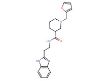 N-[2-(1H-benzimidazol-2-yl)ethyl]-1-(2-furylmethyl)-3-piperidinecarboxamide