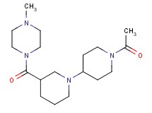 1'-acetyl-3-[(4-methylpiperazin-1-yl)carbonyl]-1,4'-bipiperidine