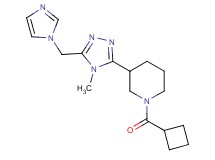 1-(cyclobutylcarbonyl)-3-[5-(1H-imidazol-1-ylmethyl)-4-methyl-4H-1,2,4-triazol-3-yl]piperidine