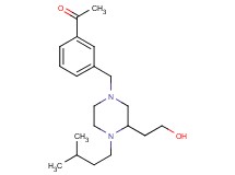 1-(3-{[3-(2-hydroxyethyl)-4-(3-methylbutyl)-1-piperazinyl]methyl}phenyl)ethanone