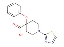 4-phenoxy-1-(1,3-thiazol-2-yl)piperidine-4-carboxylic acid