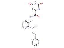 N-({2-[methyl(2-pyridin-2-ylethyl)amino]pyridin-3-yl}methyl)-2,6-dioxo-1,2,3,6-tetrahydropyrimidine-4-carboxamide