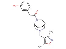 3-(2-{(1S*,5R*)-3-[(3,5-dimethyl-4-isoxazolyl)methyl]-3,6-diazabicyclo[3.2.2]non-6-yl}-2-oxoethyl)phenol