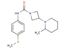 3-(2-methylpiperidin-1-yl)-N-[4-(methylthio)phenyl]azetidine-1-carboxamide