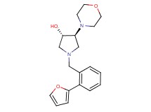 (3S*,4S*)-1-[2-(2-furyl)benzyl]-4-(4-morpholinyl)-3-pyrrolidinol