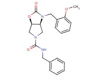 (3aS*,6aR*)-N-benzyl-3-(2-methoxybenzyl)-2-oxohexahydro-5H-pyrrolo[3,4-d][1,3]oxazole-5-carboxamide