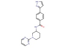 4-(1H-pyrazol-3-yl)-N-[1-(2-pyrimidinyl)-3-piperidinyl]benzamide