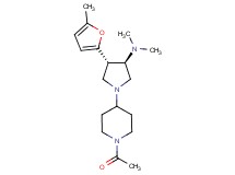 rel-(3R,4S)-1-(1-acetyl-4-piperidinyl)-N,N-dimethyl-4-(5-methyl-2-furyl)-3-pyrrolidinamine dihydrochloride