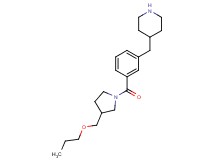 4-(3-{[3-(propoxymethyl)-1-pyrrolidinyl]carbonyl}benzyl)piperidine hydrochloride