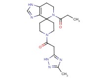 1'-[(3-methyl-1H-1,2,4-triazol-5-yl)acetyl]-5-propionyl-1,5,6,7-tetrahydrospiro[imidazo[4,5-c]pyridine-4,4'-piperidine]