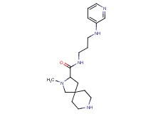 2-methyl-N-[3-(3-pyridinylamino)propyl]-2,8-diazaspiro[4.5]decane-3-carboxamide dihydrochloride