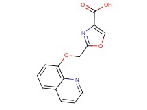 2-[(quinolin-8-yloxy)methyl]-1,3-oxazole-4-carboxylic acid