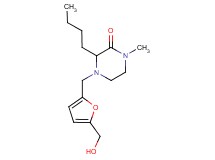 3-butyl-4-{[5-(hydroxymethyl)-2-furyl]methyl}-1-methylpiperazin-2-one