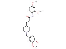 3-[1-(2,3-dihydro-1,4-benzodioxin-6-ylmethyl)-4-piperidinyl]-N-(2,4-dimethoxyphenyl)propanamide