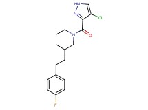 1-[(4-chloro-1H-pyrazol-3-yl)carbonyl]-3-[2-(4-fluorophenyl)ethyl]piperidine