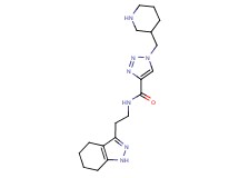 1-(piperidin-3-ylmethyl)-N-[2-(4,5,6,7-tetrahydro-1H-indazol-3-yl)ethyl]-1H-1,2,3-triazole-4-carboxamide