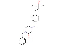 1-benzyl-4-[4-(3-hydroxy-3-methylbutyl)benzyl]-2-piperazinone