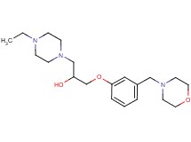1-(4-ethyl-1-piperazinyl)-3-[3-(4-morpholinylmethyl)phenoxy]-2-propanol