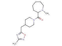1-methyl-2-({4-[(3-methyl-1,2,4-oxadiazol-5-yl)methyl]-1-piperidinyl}carbonyl)azepane