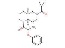 (4aR*,8aS*)-6-(cyclopropylcarbonyl)-1-(2-phenoxypropanoyl)decahydro-1,6-naphthyridine