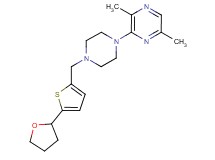 2,5-dimethyl-3-(4-{[5-(tetrahydrofuran-2-yl)-2-thienyl]methyl}piperazin-1-yl)pyrazine
