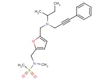 N-[(5-{[sec-butyl(3-phenylprop-2-yn-1-yl)amino]methyl}-2-furyl)methyl]-N-methylmethanesulfonamide