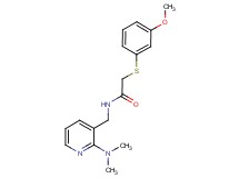 N-{[2-(dimethylamino)pyridin-3-yl]methyl}-2-[(3-methoxyphenyl)thio]acetamide