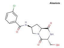 3-chloro-N-[(3R,7S,8aS)-3-(hydroxymethyl)-1,4-dioxooctahydropyrrolo[1,2-a]pyrazin-7-yl]benzamide