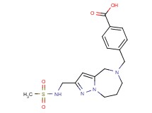 4-{[2-{[(methylsulfonyl)amino]methyl}-7,8-dihydro-4H-pyrazolo[1,5-a][1,4]diazepin-5(6H)-yl]methyl}benzoic acid