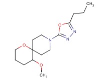 5-methoxy-9-(5-propyl-1,3,4-oxadiazol-2-yl)-1-oxa-9-azaspiro[5.5]undecane