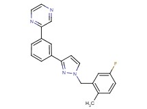 2-{3-[1-(5-fluoro-2-methylbenzyl)-1H-pyrazol-3-yl]phenyl}pyrazine