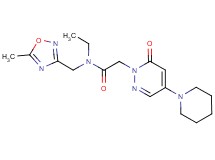 N-ethyl-N-[(5-methyl-1,2,4-oxadiazol-3-yl)methyl]-2-(6-oxo-4-piperidin-1-ylpyridazin-1(6H)-yl)acetamide