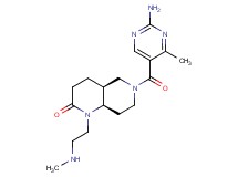 (4aS*,8aR*)-6-[(2-amino-4-methylpyrimidin-5-yl)carbonyl]-1-[2-(methylamino)ethyl]octahydro-1,6-naphthyridin-2(1H)-one