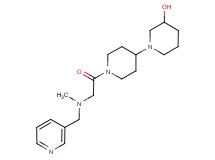 1'-[N-methyl-N-(3-pyridinylmethyl)glycyl]-1,4'-bipiperidin-3-ol