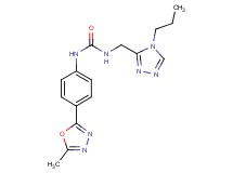 N-[4-(5-methyl-1,3,4-oxadiazol-2-yl)phenyl]-N'-[(4-propyl-4H-1,2,4-triazol-3-yl)methyl]urea