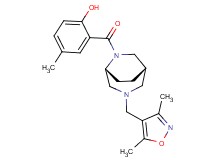 2-({(1S*,5R*)-3-[(3,5-dimethyl-4-isoxazolyl)methyl]-3,6-diazabicyclo[3.2.2]non-6-yl}carbonyl)-4-methylphenol