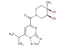 (3S*,4R*)-1-[(7-isopropyl[1,2,4]triazolo[1,5-a]pyrimidin-5-yl)carbonyl]-4-methylpiperidine-3,4-diol