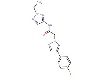 N-(2-ethyl-2H-1,2,3-triazol-4-yl)-2-[4-(4-fluorophenyl)-1H-pyrazol-1-yl]acetamide