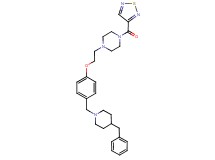 1-(2-{4-[(4-benzyl-1-piperidinyl)methyl]phenoxy}ethyl)-4-(1,2,5-thiadiazol-3-ylcarbonyl)piperazine